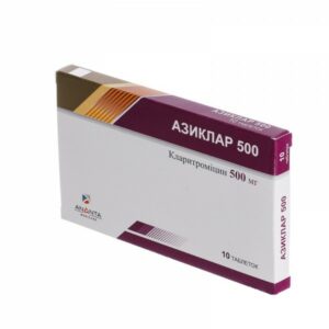 Clarithromycin 500mg 10 tablets